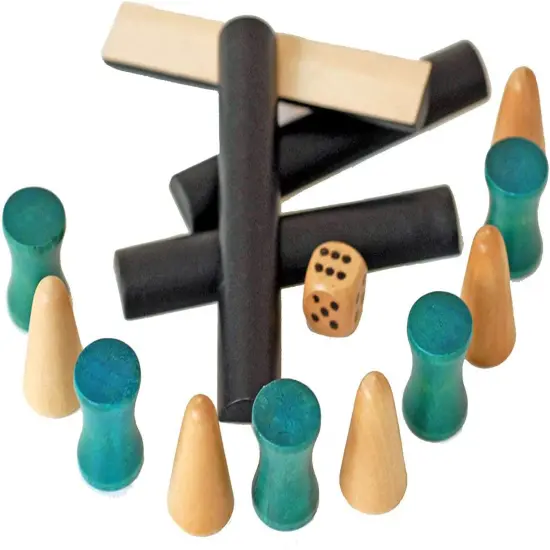 WE Games Replacement Wooden Game Pieces for Senet Board Game {1}