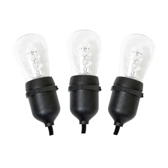 12Lt LED Warm White Trans E26 S14 Set 24"Sp {1}