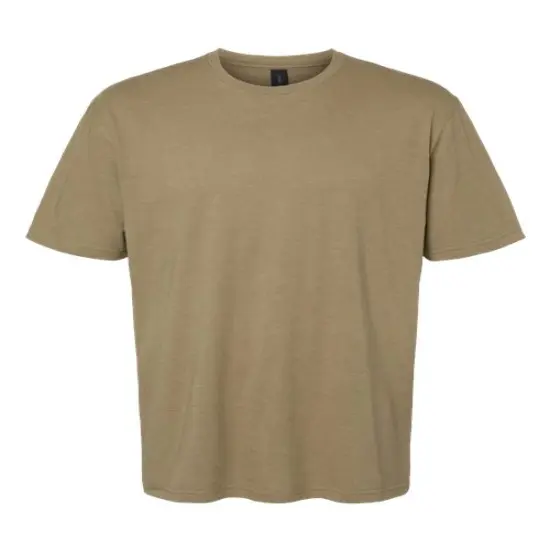 Gildan&reg; Softstyle Crewneck Short Sleeve CVC T-Shirt Dune Mist {2}