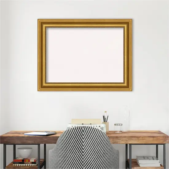 Parlor Framed Corkboard, White Cork Gold {5}