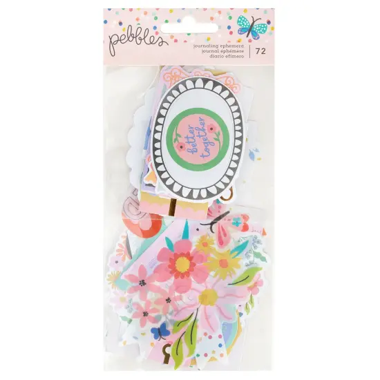 Pebbles Cool Girl Ephemera Die-Cuts 72/Pkg-Journaling, Gold Foil {1}