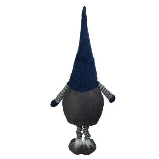 Northlight LED Lighted Extendable Gnome Christmas Figure - 41" - Blue and Gray {7}