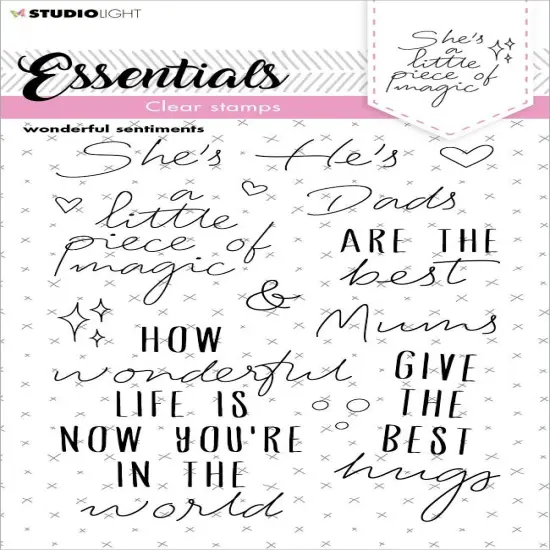 Studio Light Essentials Clear Stamp-Nr. 173, Wonderful Sentiments {1}