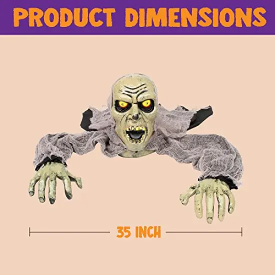 JOYIN Halloween D&eacute;cor Groundbreaker Zombie with Sound and Flashing Eyes for Halloween Yard Garden Outdoor Indoor Decorations {4}