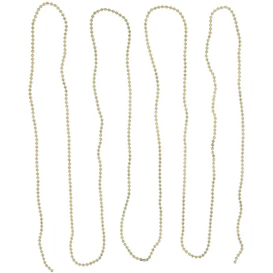 Northlight Lame Beaded Christmas Garland - 15' x .25" - Gold - Unlit {1}