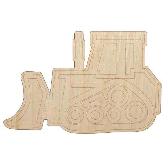Bulldozer Dozer Construction Vehicle Unfinished Wood Shape Piece Cutout for DIY Craft Projects {7}