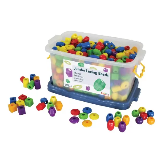 Joyn Toys Jumbo Lacing Beads - 360 Pieces {1}