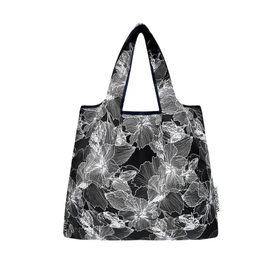 Wrapables Medium Foldable Tote Nylon Reusable Grocery Bag (Set of 2), Gingko {3}