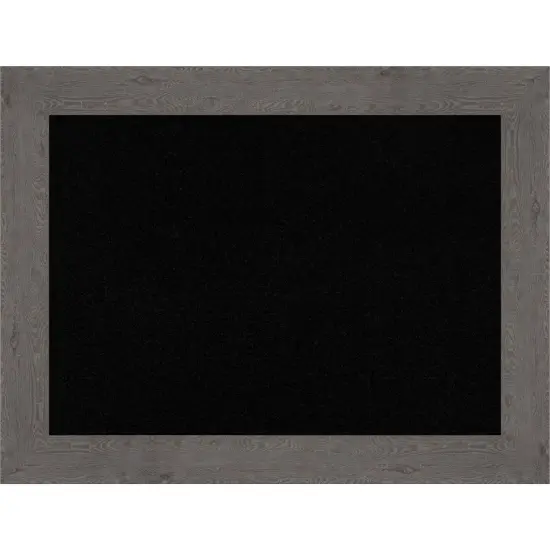 Rustic Plank Framed Corkboard, Black Cork Rustic Plank Grey {7}