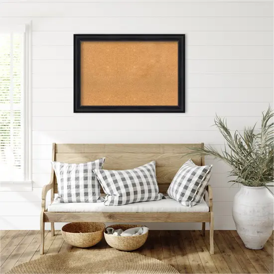 Astor Framed Corkboard, Natural Cork Astor Black {6}