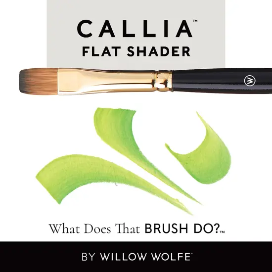 Willow Wolfe Callia Artist Flat Shader Brush-8 {6}