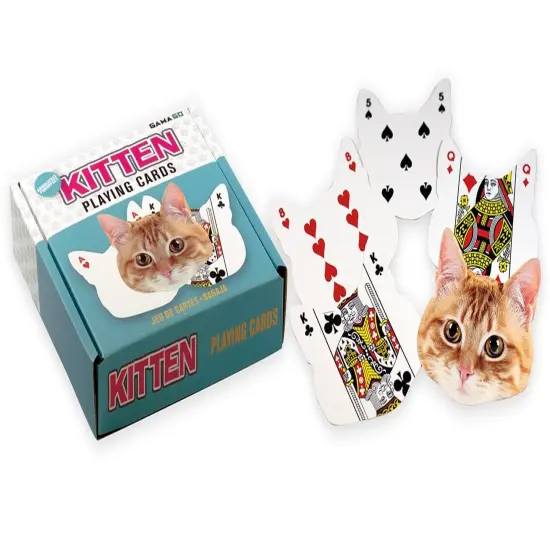 Kitten-Shaped Playing Cards | 52 Card Deck + 2 Jokers {1}