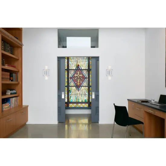 Vega 2 light Chrome LED Wall Sconce {2}