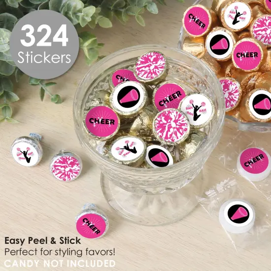 Big Dot of Happiness We've Got Spirit - Cheerleading - Birthday Party or Cheerleader Party Small Round Candy Stickers - Party Favor Labels - 324 Count {3}