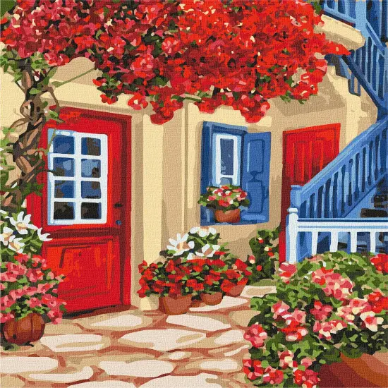 Painting by Numbers kit Walking the streets KHO3581 {2}