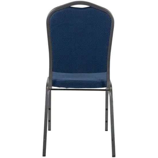 GCI Crown Back Stackable Banquet Chair - Blue {4}