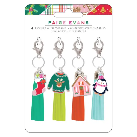Paige Evans Sugarplum Wishes Charm Tassels 4/Pkg {1}