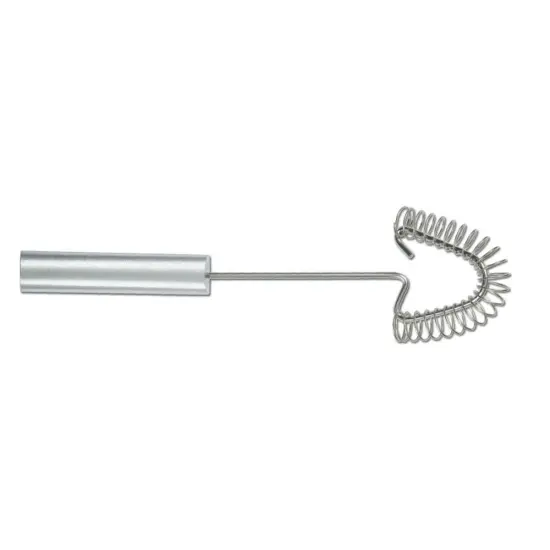 Rada Handi-Stir Wire Whisk, Stainless Steel, Angled Head Reaches Corners and Pan Bottoms, Food Won't Stick in Springs {1}