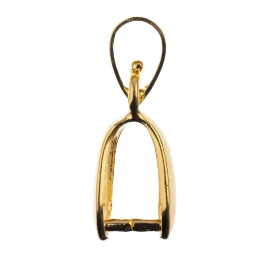 John Bead Dangle Pinch Bail 22mm 2/Pkg-Gold {2}