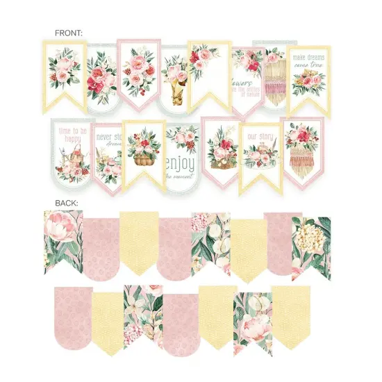 Flowerish Double-Sided Cardstock Die-cuts 15/Pkg {4}