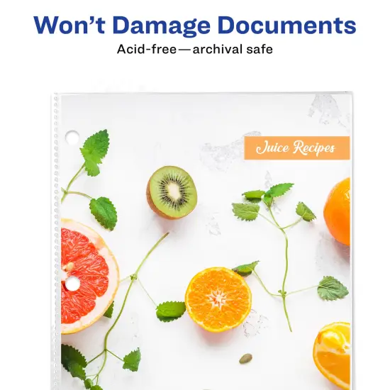 Avery Diamond Clear Page Size Sheet Protectors, Acid-Free, 50 Protectors (74203) {6}