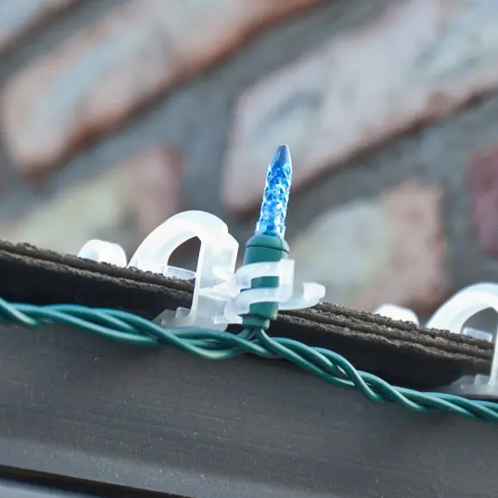 Simple Living Set of 1000 Clear Max Pro Anywhere Christmas Lights Clips {4}