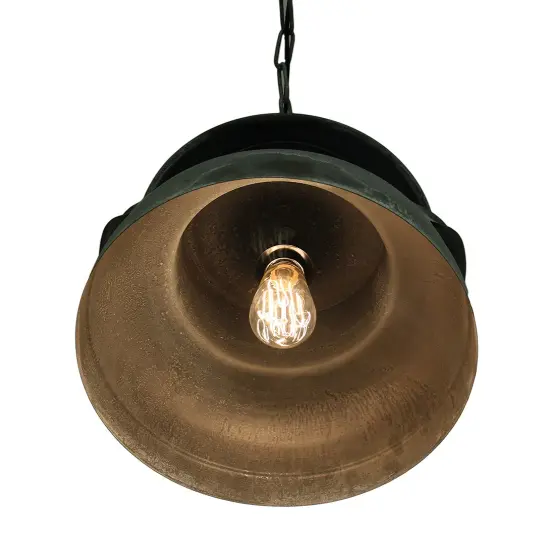 Milk Can Pendant in Weathered Zinc {3}