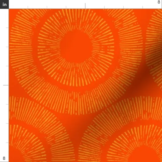 Various Fabrics by the Yard or Fat Quarter Retro Circles Abstract Yellow Summer Mcm Resort Style Custom Printed Fabric by Spoonflower {4}