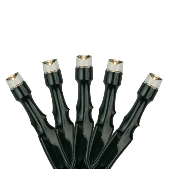 Northlight LED Solar Power Christmas Light Set - Warm White - 66.25' Green Wire - 200ct Clear {1}