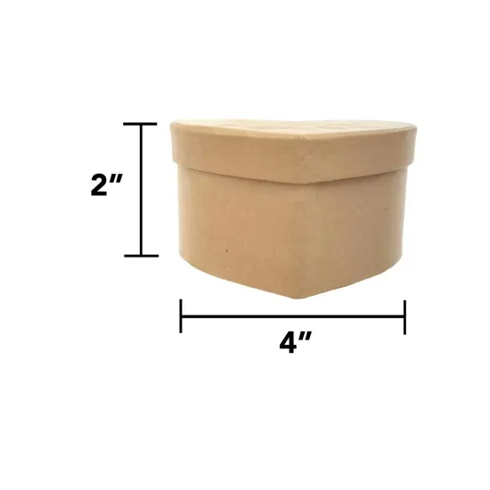 Value Pack of 12 Heart Box with Rose Embossed Lid {2}