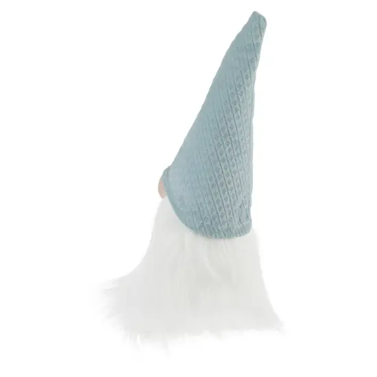 Northlight Plush Gnome with Pointy Hat Christmas Figure - 8" - Blue {4}