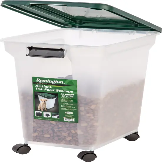 IRIS Remington&reg; 55 Quart Airtight Container, Green {3}