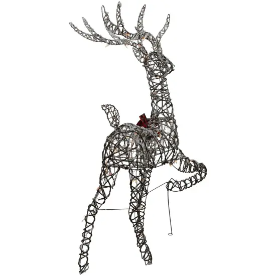 Northlight 60.25" Lighted Reindeer Stag Christmas Decoration Brown {7}