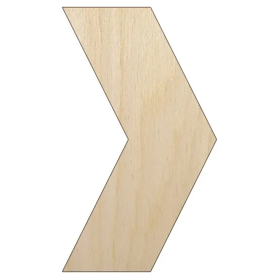 Chevron Arrow Solid Unfinished Wood Shape Piece Cutout for DIY Craft Projects {1}