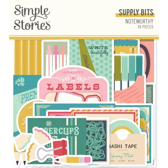 Noteworthy Bits & Pieces Die-Cuts 39/Pkg-Supply {1}