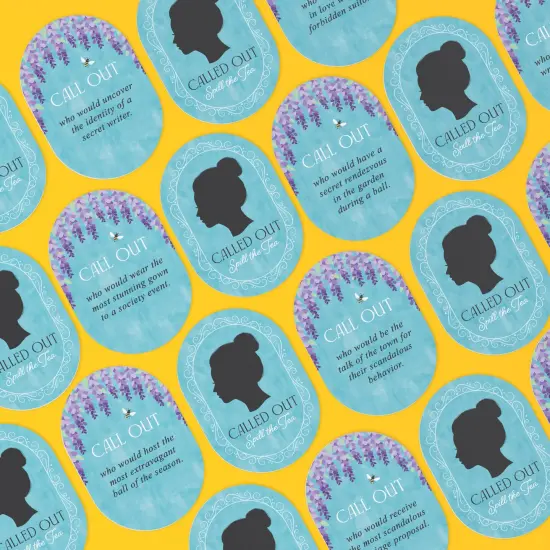 Big Dot of Happiness Called Out Spill the Tea Card Game, Television Show Game, Girls Game Night, Fun Party Card Games, 32 Cards and 10 Arrows {5}