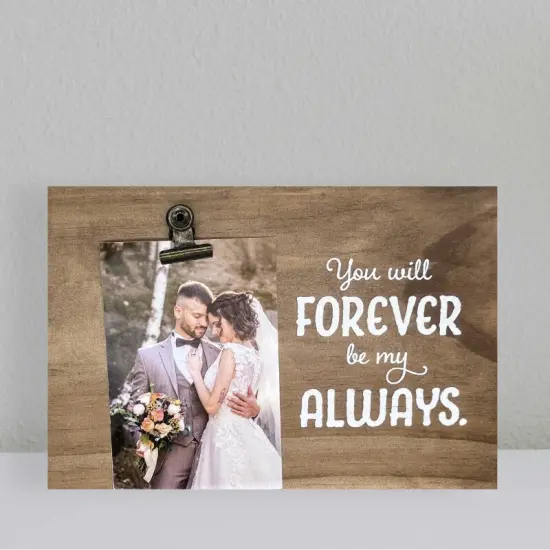 Decorative Wood Clip Frame: Wedding {4}