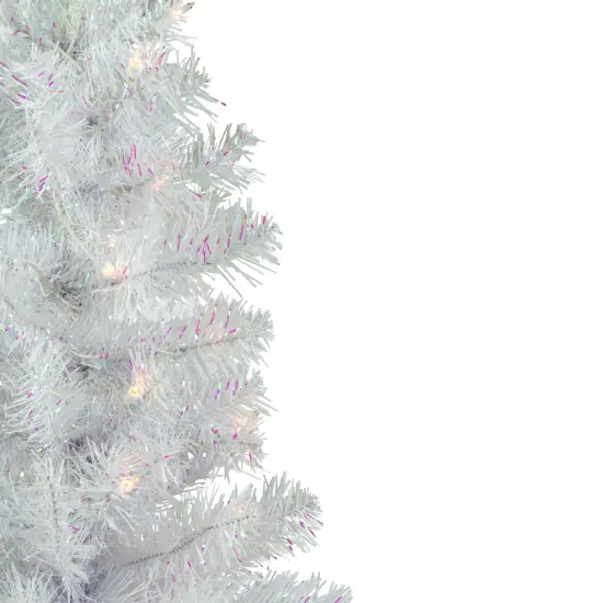 Northlight Pre-Lit Medium Rockport White Pine Artificial Christmas Tree - 3' - Clear Lights {4}