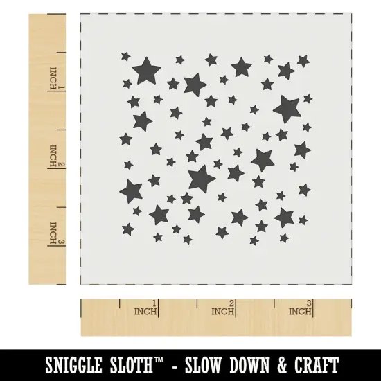 Cluster of Stars Wall Cookie DIY Craft Reusable Stencil {6}