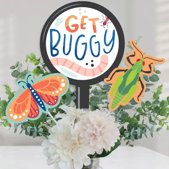 Big Dot of Happiness Buggin' Out - Bugs Birthday Party Centerpiece Sticks - Table Toppers - Set of 15 {1}