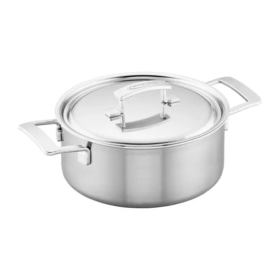 Demeyere Industry 5-Ply 5.5-qt Stainless Steel Dutch Oven {1}