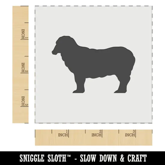 Sheep Standing Solid Wall Cookie DIY Craft Reusable Stencil {5}