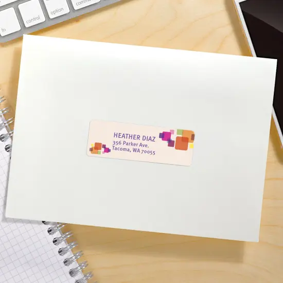 Avery White Return Address Label, Sure Feed Technology, Permanent Adhesive, 3/4" x 2-1/4", 600 Labels (8257) {6}