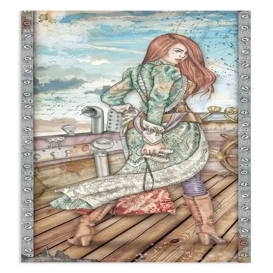 Stamperia Collectables Double-Sided Paper 6"X12" 10/Pkg-Lady Vagabond Lifestyle, 10 Designs/1 Ea {5}