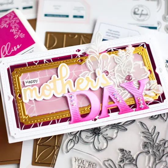 Pinkfresh Studio Hot Foil Plate-Phrase Builder: Happy {5}