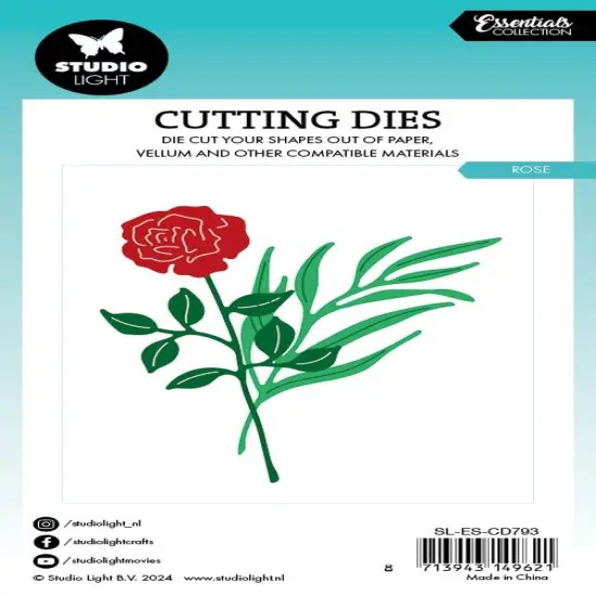 Studio Light Essentials Cutting Die-Nr. 793, Rose {3}