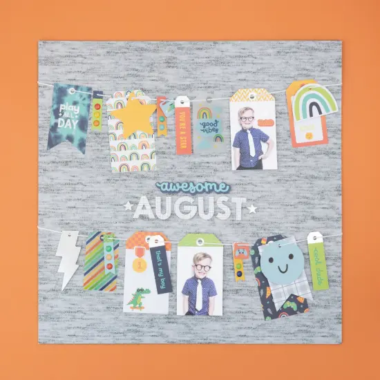 Pebbles Cool Boy Thickers Stickers 50/Pkg-Phrase, Silver Foil {3}