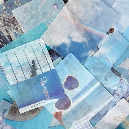 Wrapables Aesthetic Scrapbooking Washi Stickers, for DIY Arts & Crafts, Diary, Stationery, Card Making, Collages, Decals (70 pcs) Vintage Brown {7}