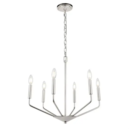 Enzo 6 light Chrome pendant {1}