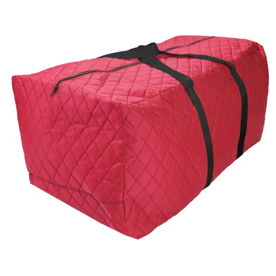 Simple Living Quilted Red Christmas Holiday Storage Bag {1}